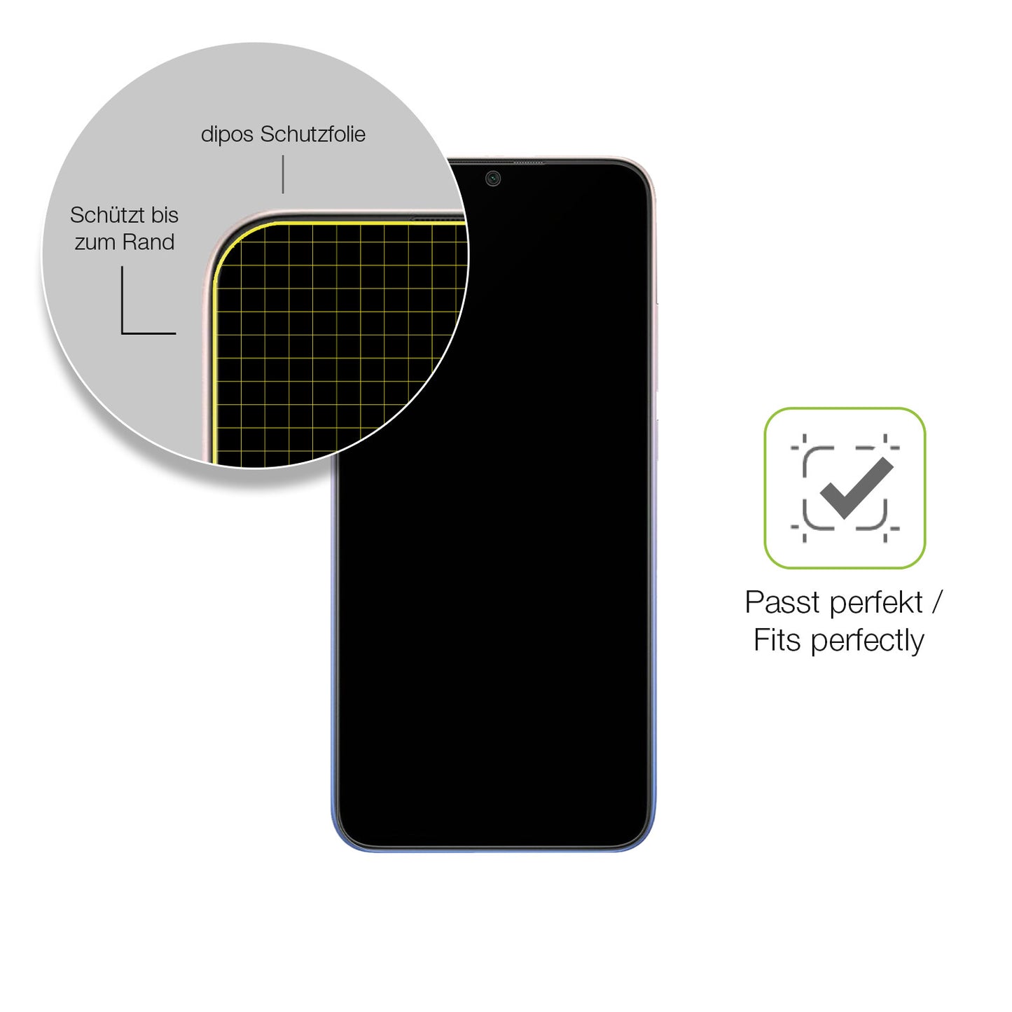 2x Full Cover Schutzfolie matt für Xiaomi Redmi 9 Activ