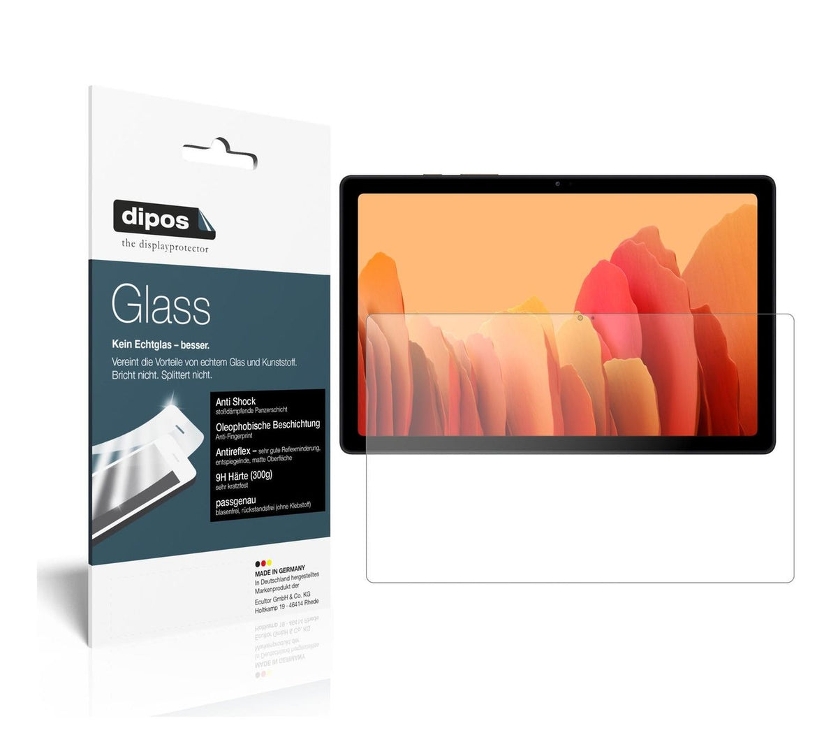 9H Matte Screen Protector for Samsung Tab A7 – Anti-Glare, Shatterproof | dipos
