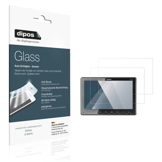 2x Screen Protector for Zenec Z-N975 Flexible Glass 9H dipos