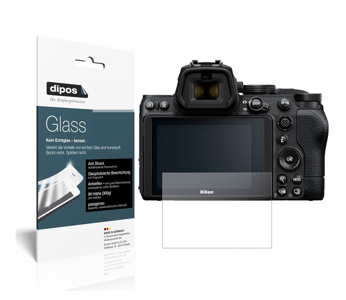 2x 9H Matte Screen Protector for Nikon Z5 – Anti-Glare, Shatterproof | dipos