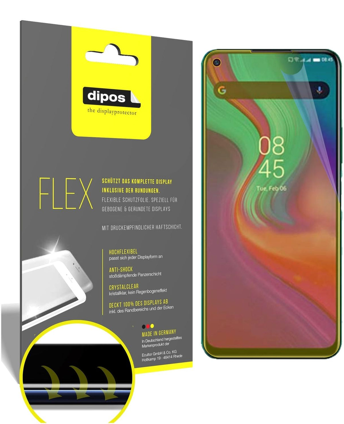 2x Full Cover Screen Protector for Infinix Note 7 – Covers Curved Edges | dipos