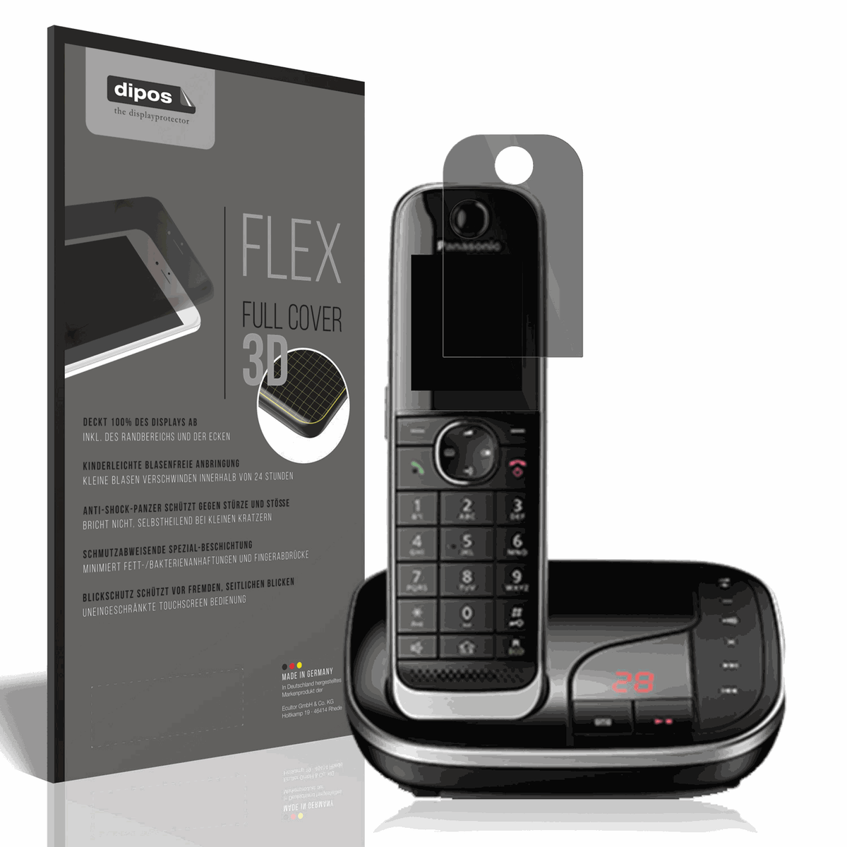Full Cover Privacy Film for Panasonic KX-TGJ320 Screen Protector Anti-Shock