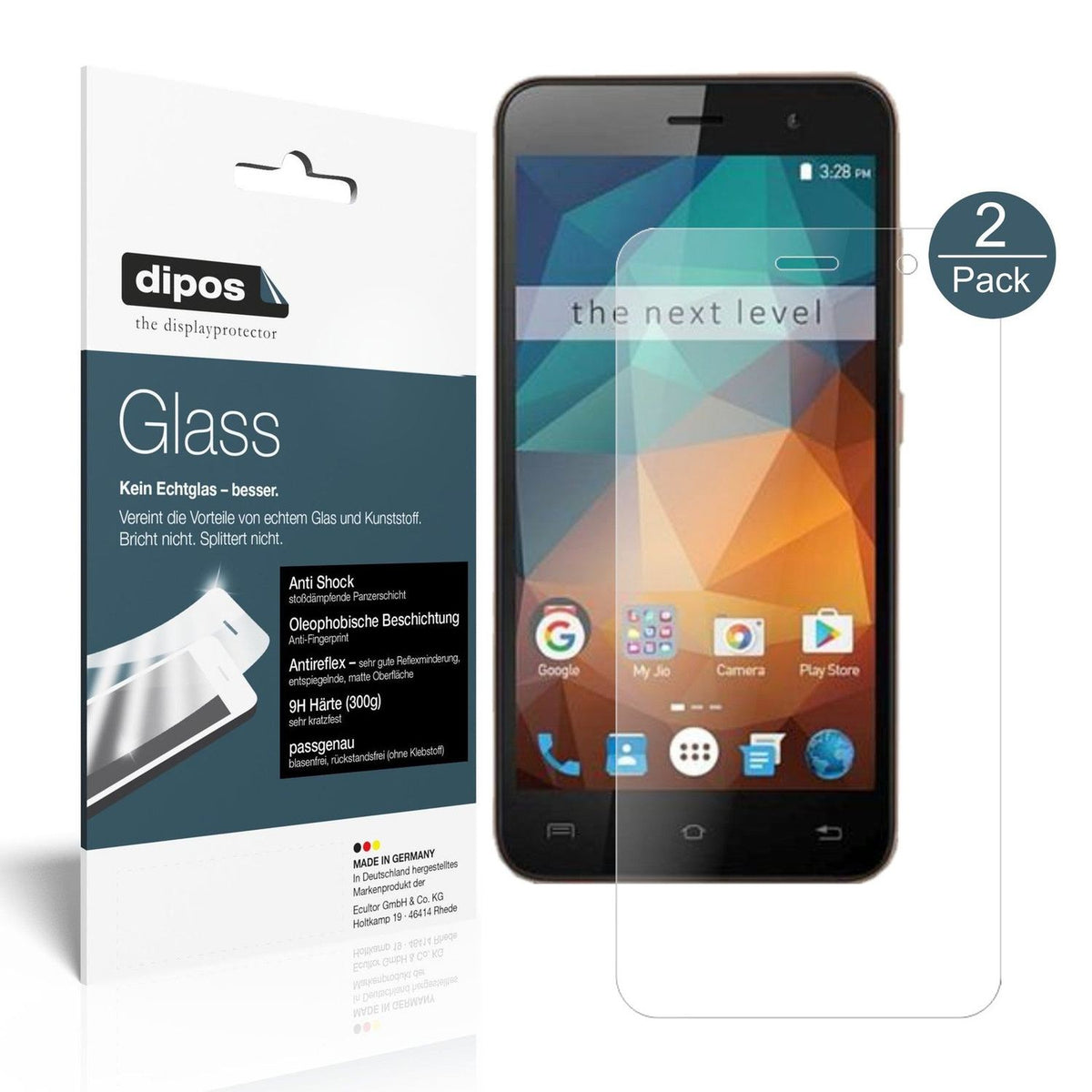 dipos 2x 9H Matte Screen Protector for Xolo Era 2X