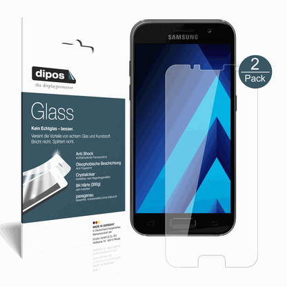 2x 9H Clear Screen Protector for Samsung Galaxy A5 (2017) – Shatterproof, Crystal Clear