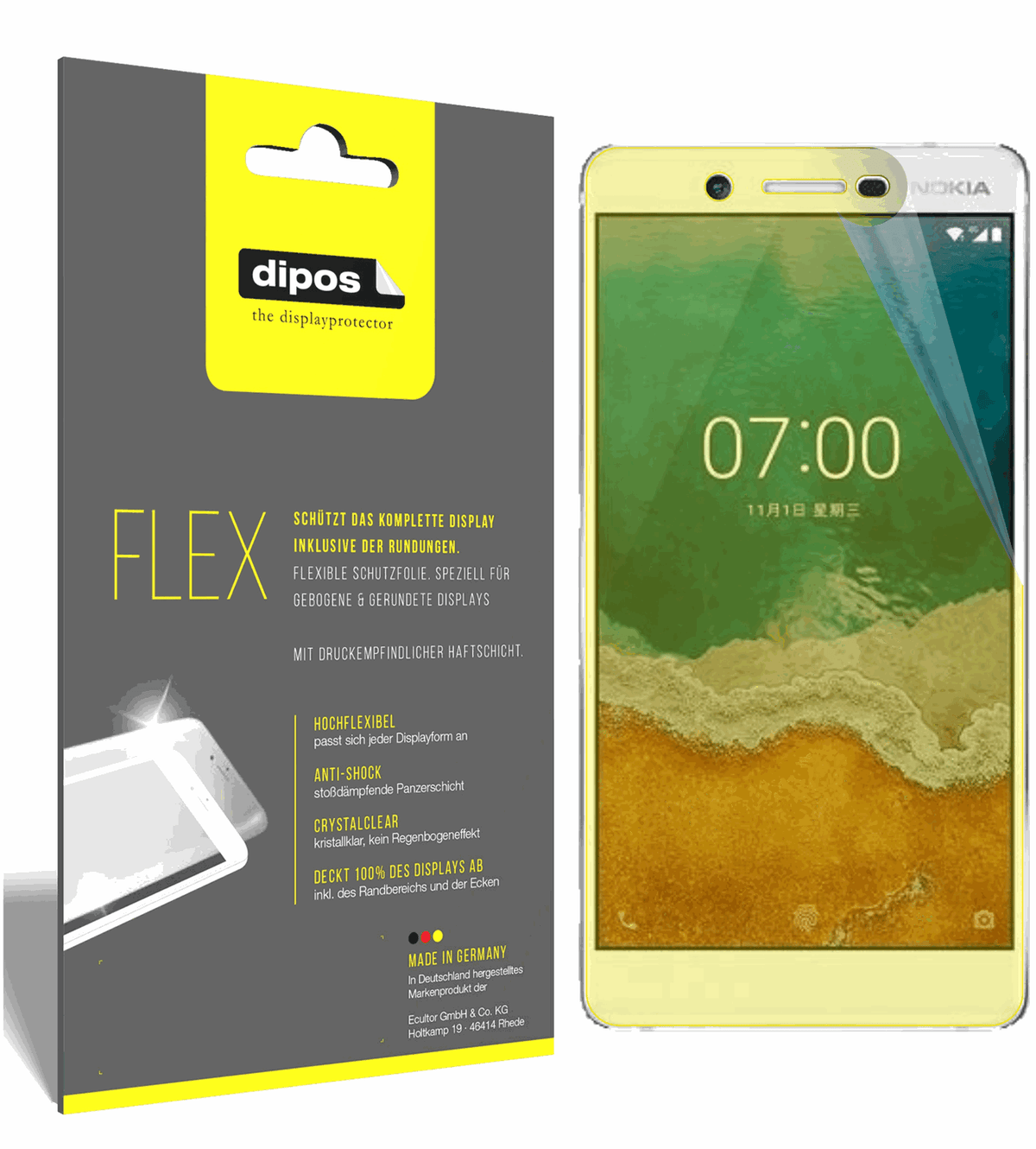 dipos FLEX 3x Clear Screen Protector for Nokia 7