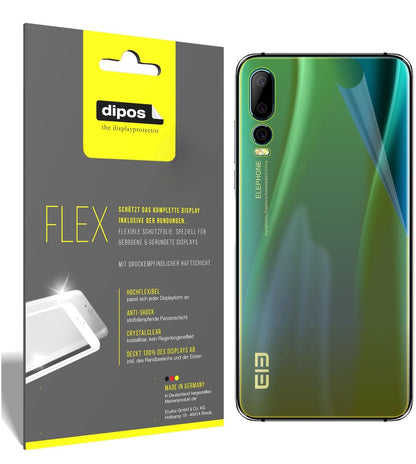 2x Screen Protector for Elephone A5 back Protective Film covers 100% dipos Flex