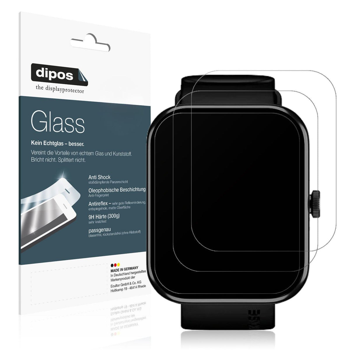 Screen Protector for Noise ColorFit Pulse 2 Max matte Flexible Glass 9H dipos