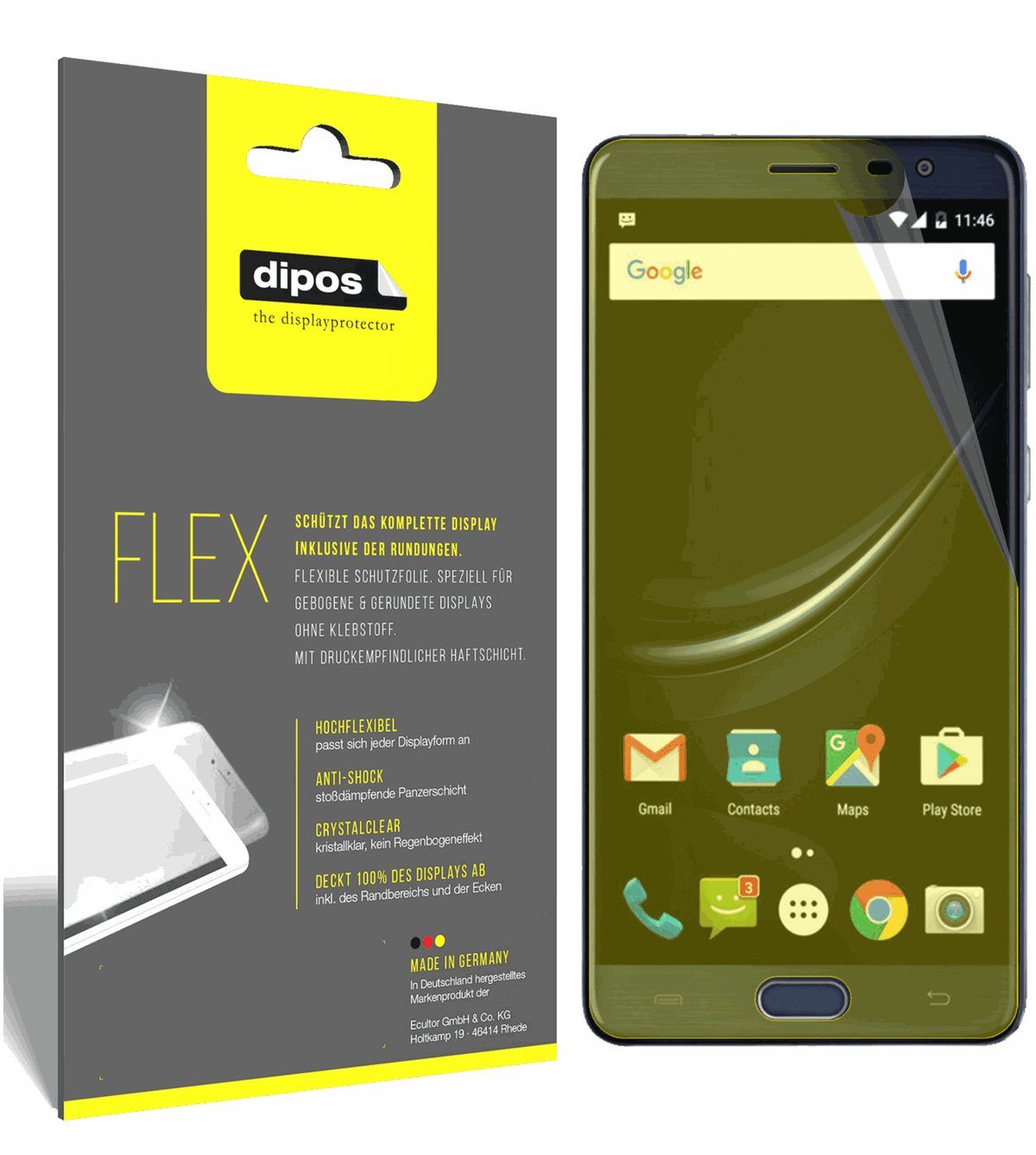 dipos FLEX 3x Clear Screen Protector for Cubot Cheetah 2