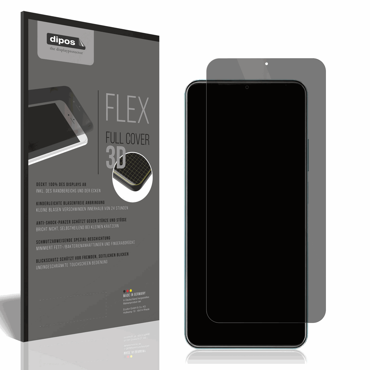 Full Cover Privacy Film for Realme Note 50 Screen Protector Anti-Shock