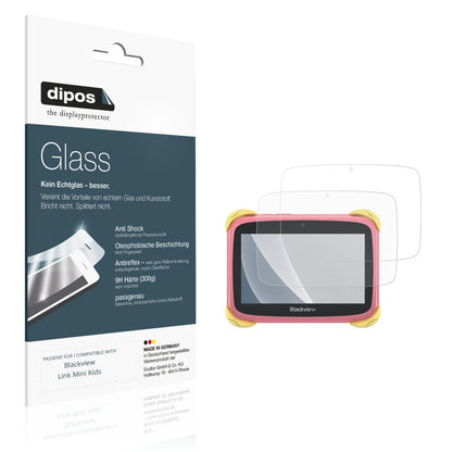 2x Screen Protector for Blackview Link Mini Kids matte Flexible Glass 9H dipos