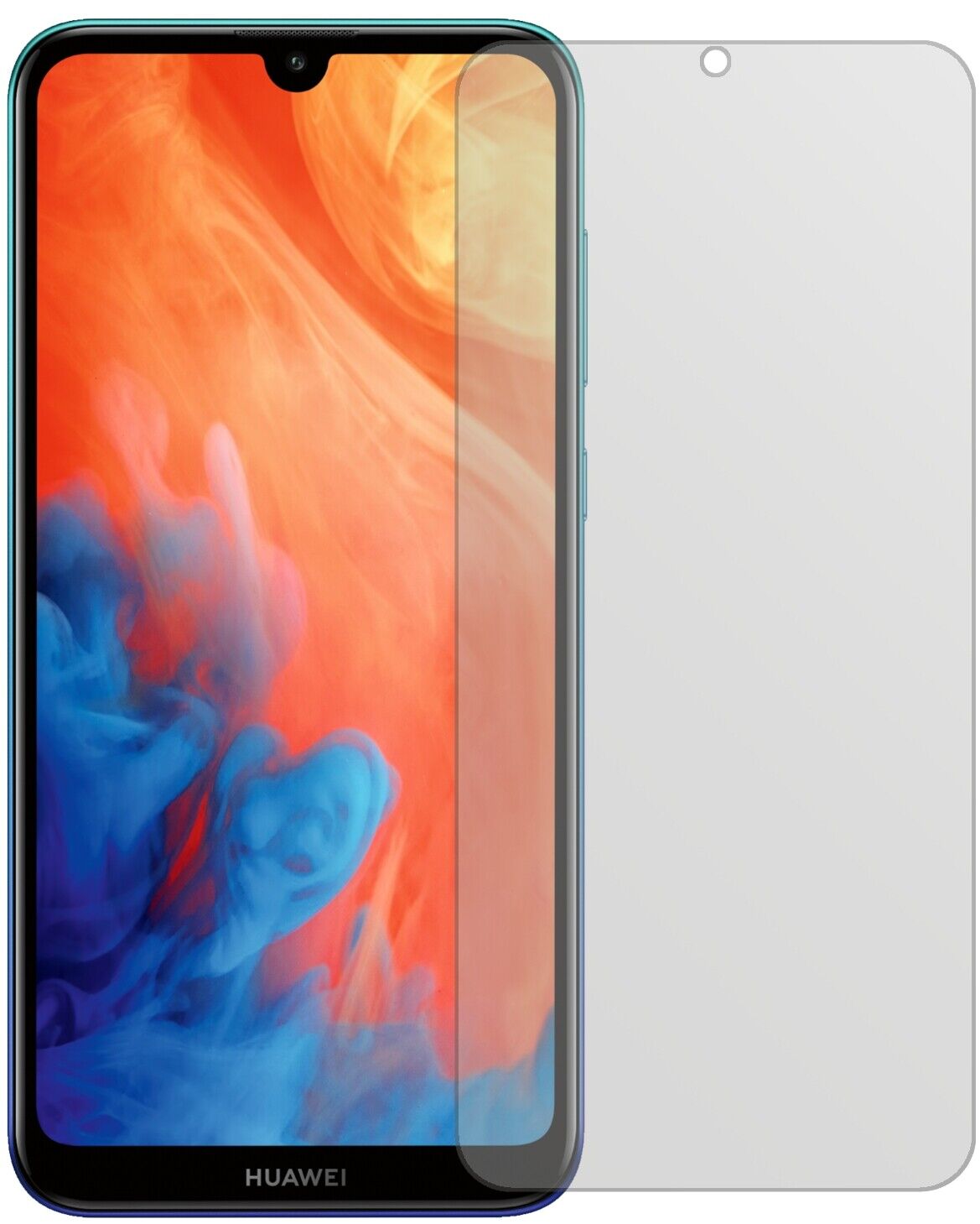 5x Schutzfolie matt für Huawei Y7 (2019) Display-Schutzfolie