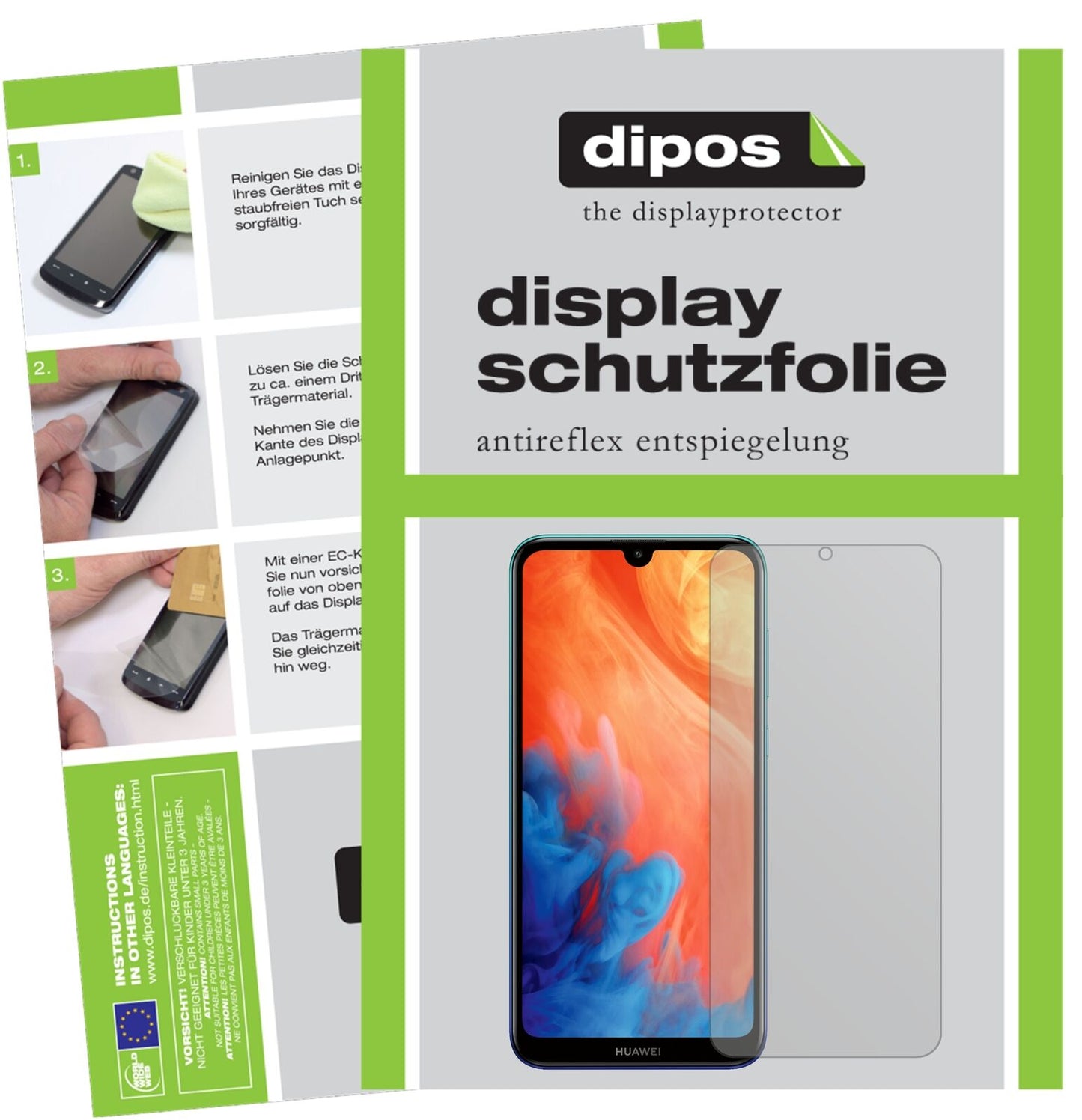 5x Schutzfolie matt für Huawei Y7 (2019) Display-Schutzfolie