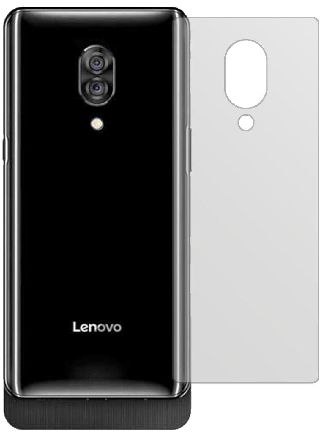 5x Schutzfolie matt für Lenovo Z5 Pro GT Rückseite Display-Schutzfolie