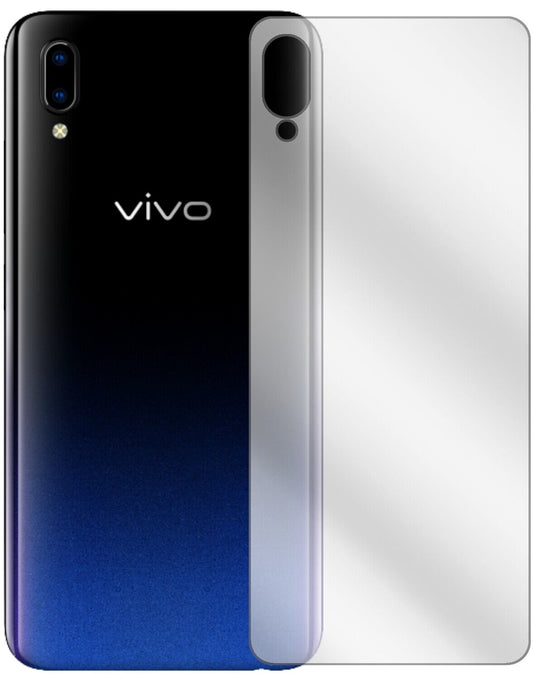 Klare Displayschutzfolie von dipos passend für Vivo Y91 Rückseite, präziser Zuschnitt und blasenfrei montiert