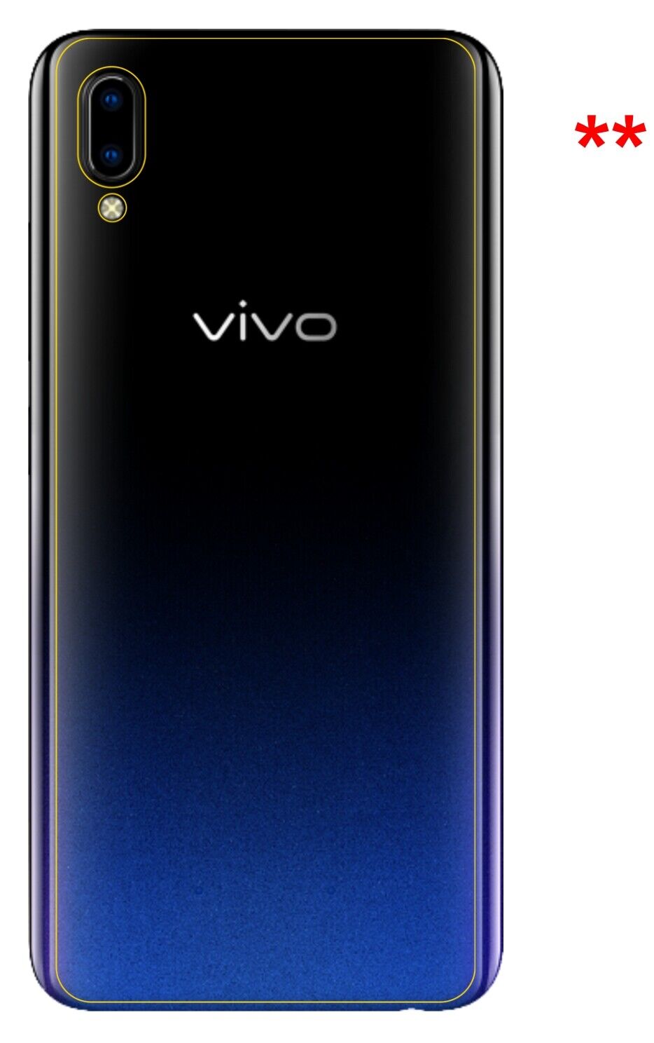 5x Schutzfolie matt für Vivo Y93 Rückseite Display-Schutzfolie