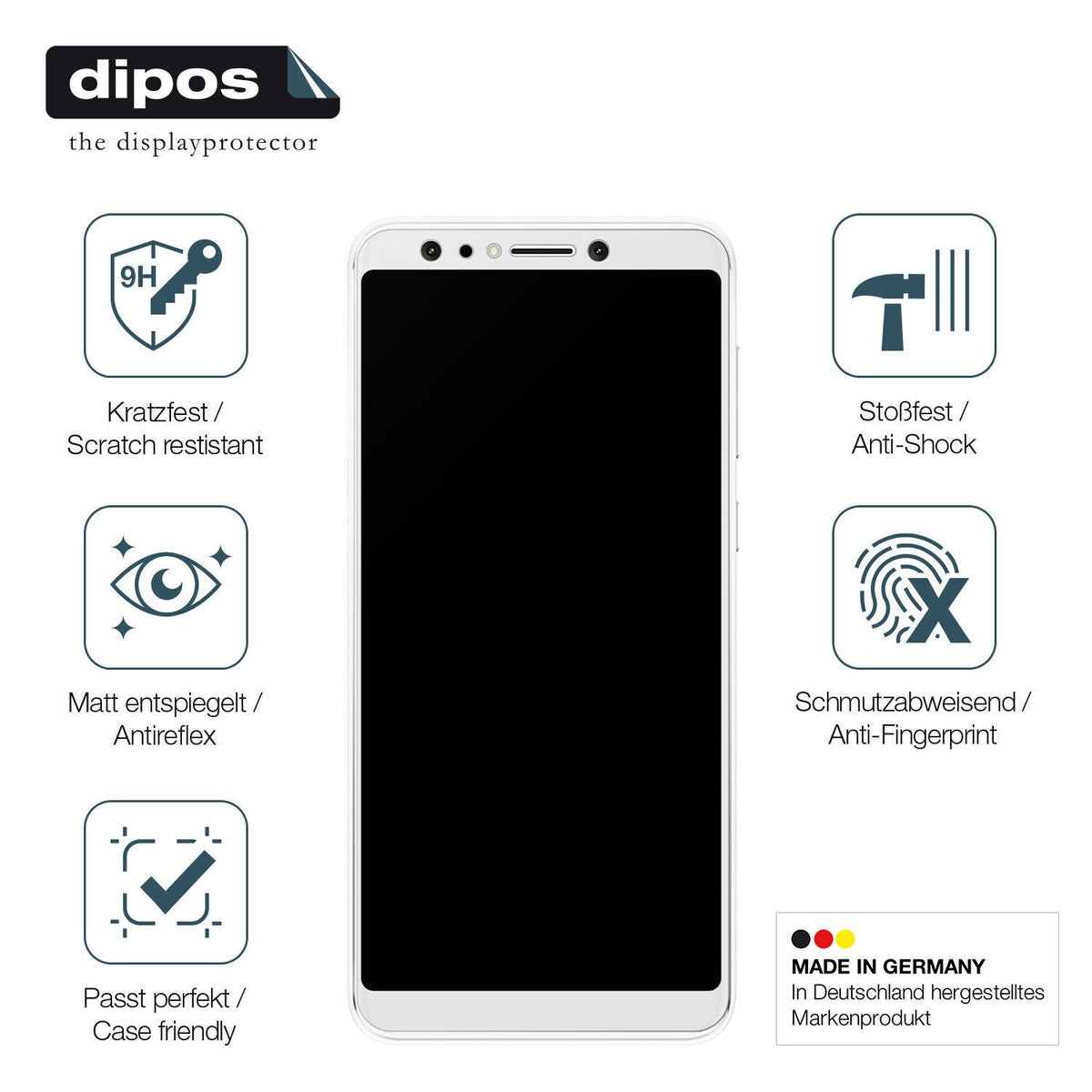 Screen Protector for Asus Zenfone 5 Selfie Pro matte Flexible Glass 9H dipos