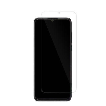 SHARPAquos V6 mit aufgebrachter dipos Displayschutzfolie, glasklare Darstellung ohne Einschränkungen