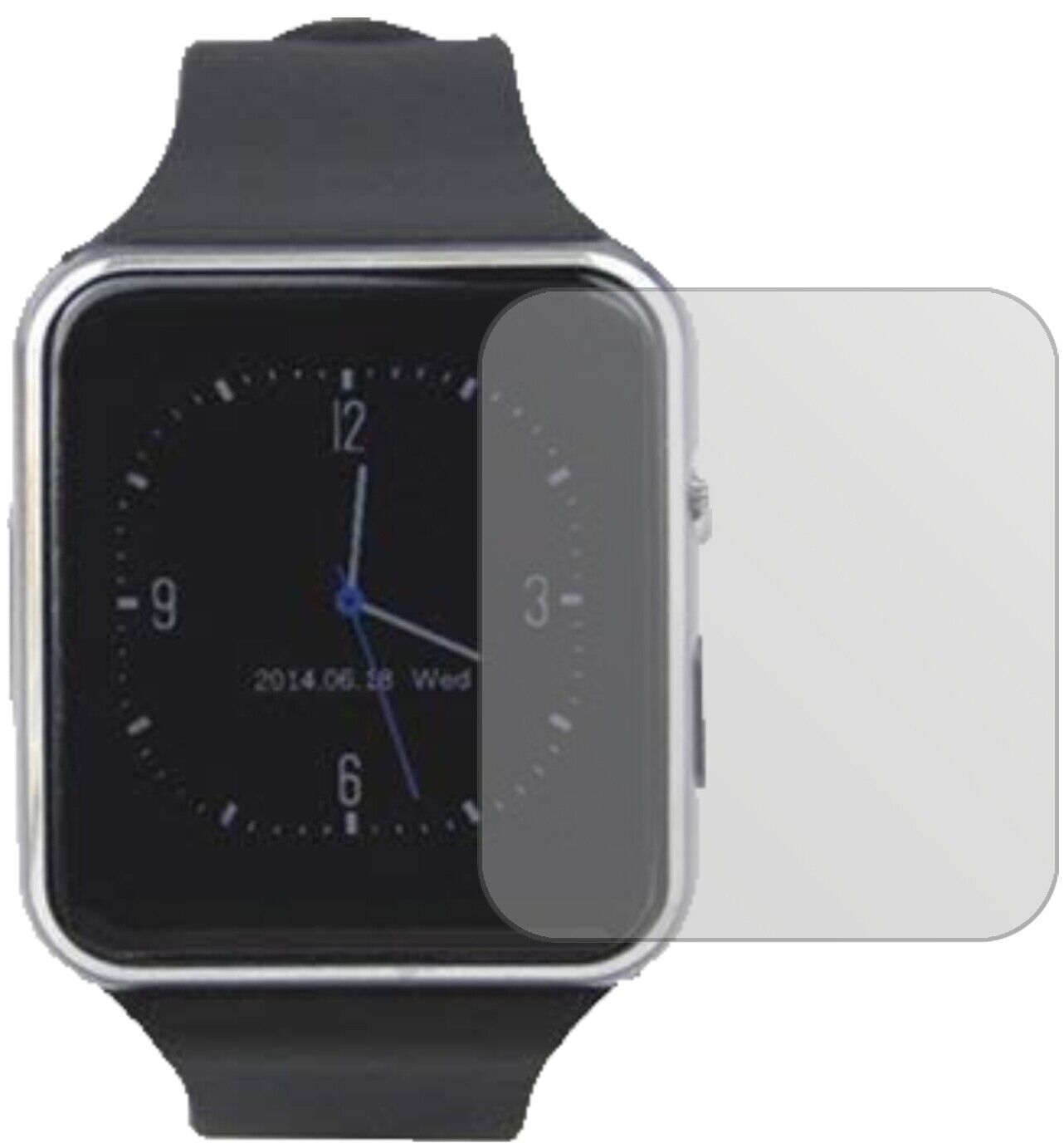 Matte Displayschutzfolie von dipos passend für Tagobee TB01 Smartwatch, präziser Zuschnitt und blasenfrei montiert