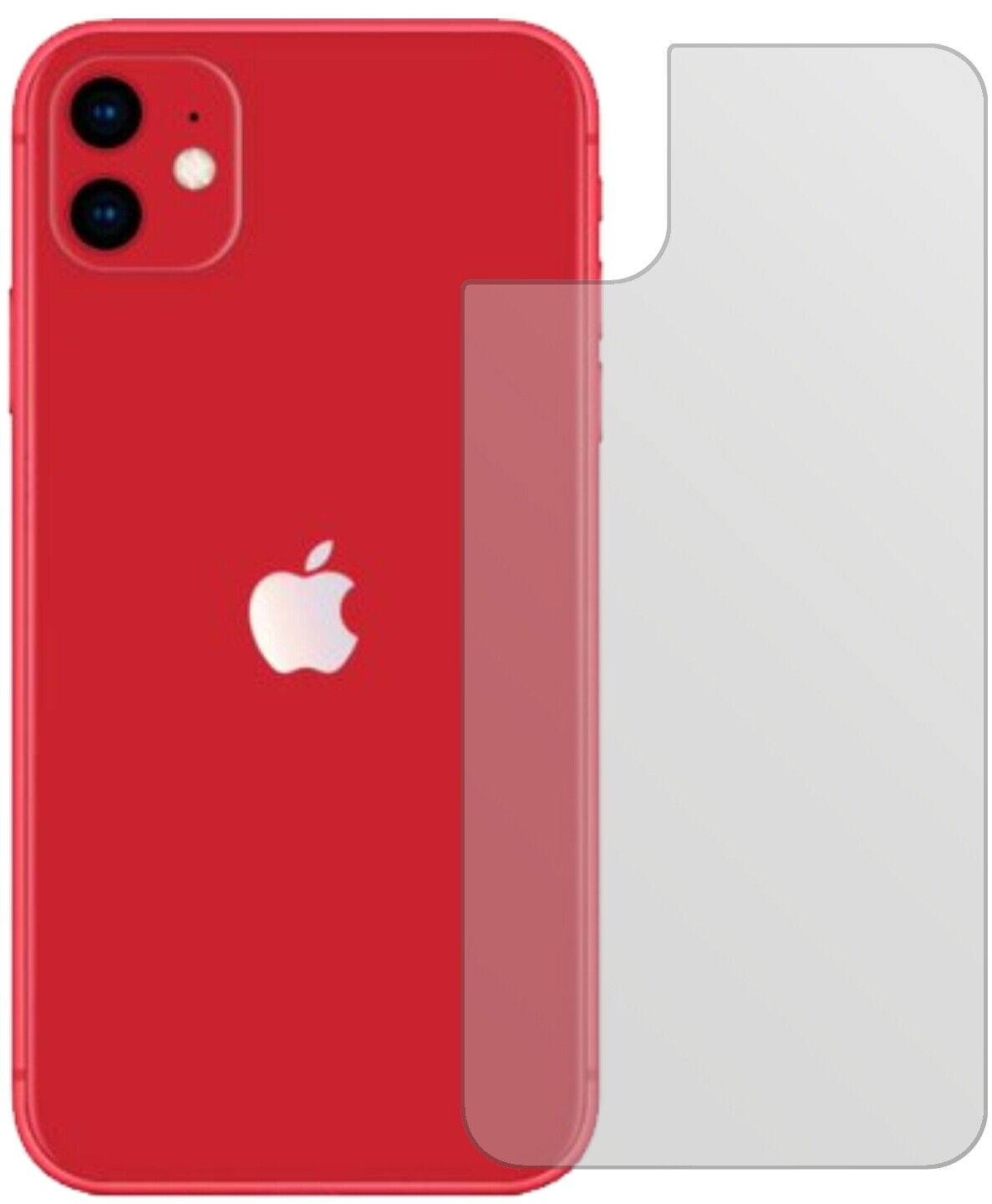3x Schutzfolie matt für Apple iPhone 11 Rückseite Display-Schutzfolie