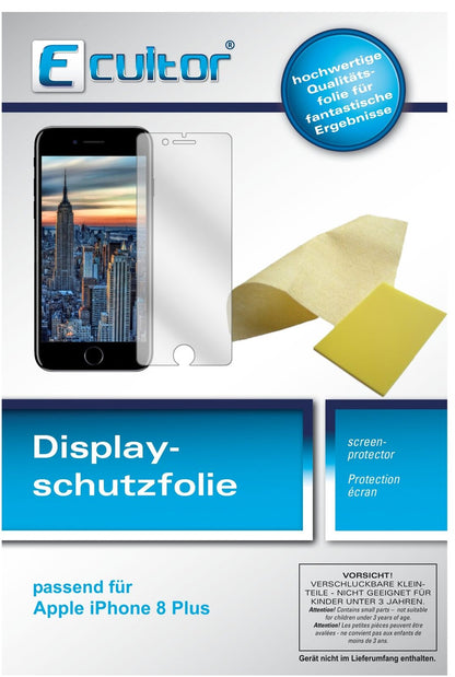 5x Schutzfolie klar für Apple iPhone 8 Plus Display-Schutzfolie