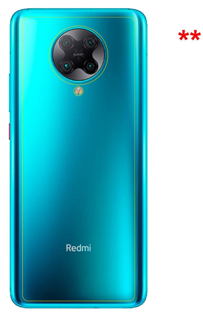 5x Schutzfolie klar für Xiaomi Redmi K30 Pro Zoom Rückseite Display-Schutzfolie