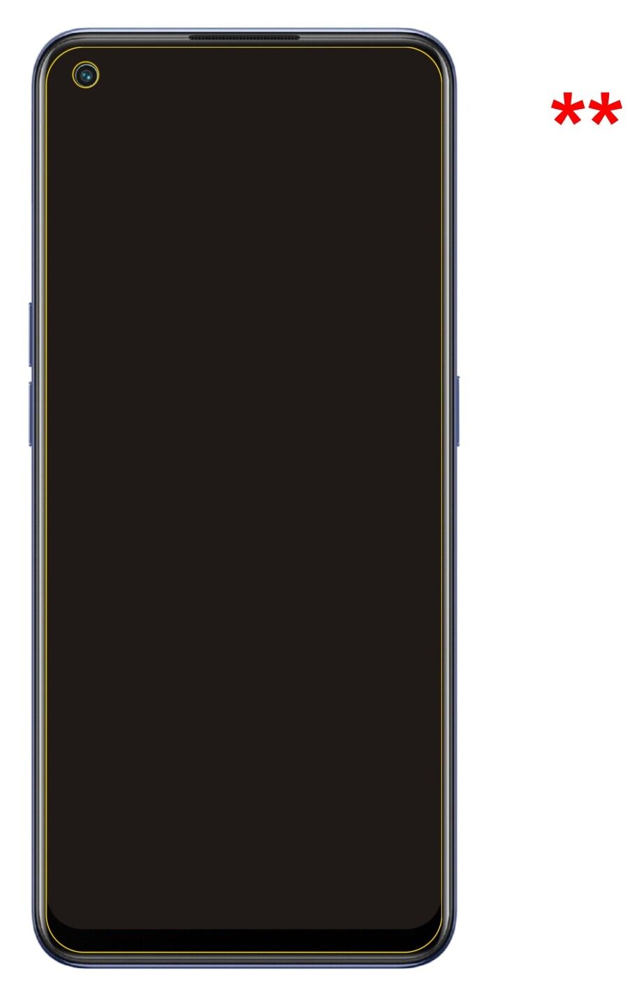 Blickschutzfolie für Oppo Find X5 Lite matt Schutzfolie Privacy