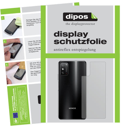 5x Schutzfolie matt für Honor X10 Max 5G Rückseite Display-Schutzfolie