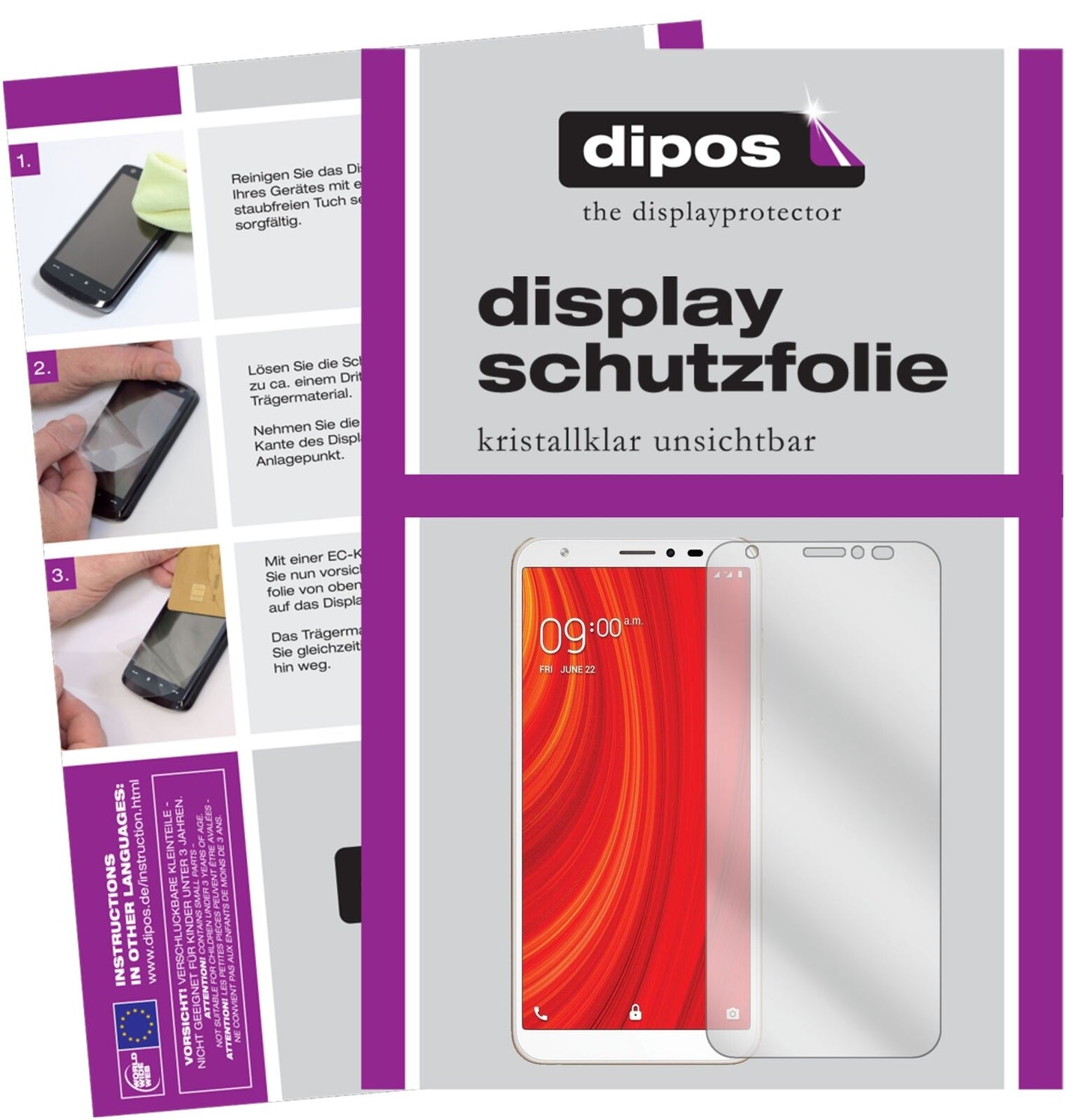 1x Schutzfolie klar für Lava Z61 Display-Schutzfolie