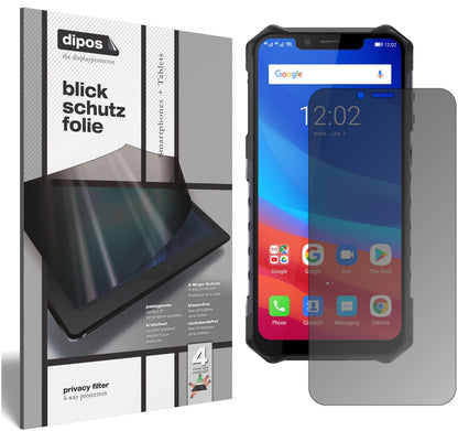 Blickschutzfolie für Ulefone Armor 6 matt Schutzfolie Privacy