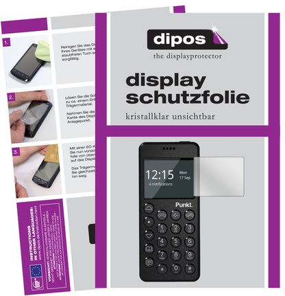 1x Schutzfolie klar für Punkt MP02 Display-Schutzfolie