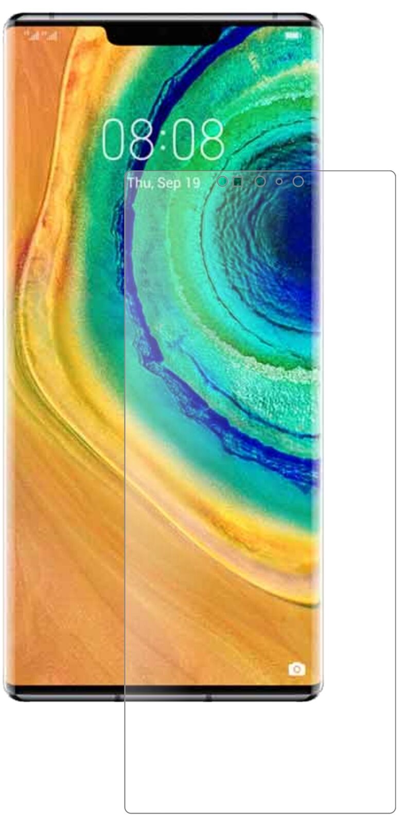 1x 9H Schutzfolie matt für Huawei Mate 30E Pro Panzerfolie