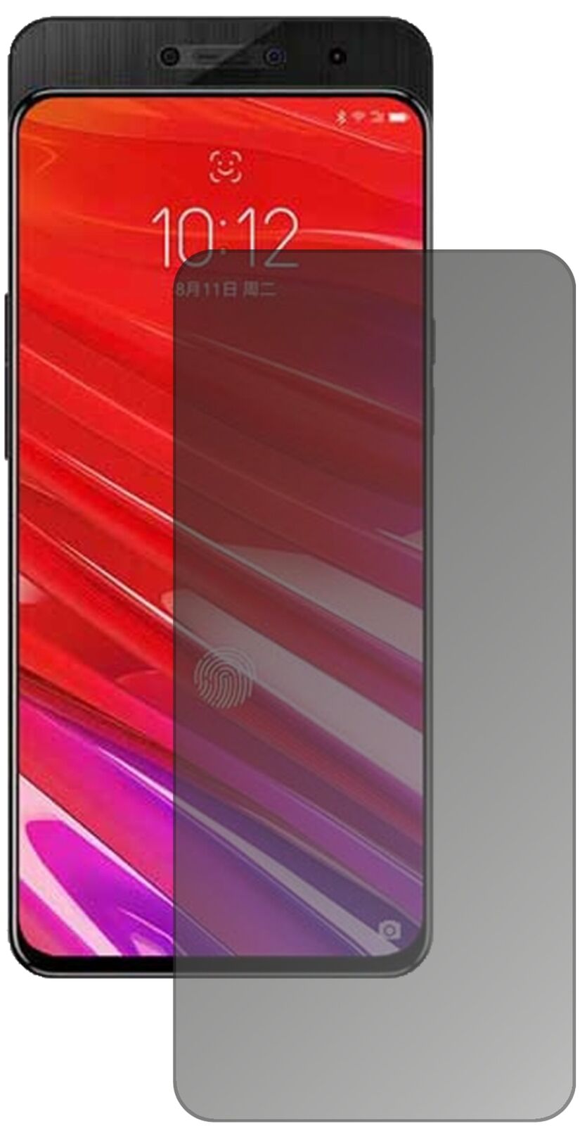 Blickschutzfolie von dipos passend für Lenovo Z5 Pro GT, präziser Zuschnitt und blasenfrei montiert