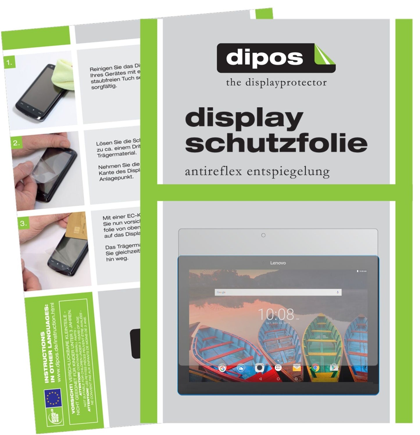 Screen Protector for Lenovo Tab10 (ZA1U0072DE) Protection Anti Glare dipos