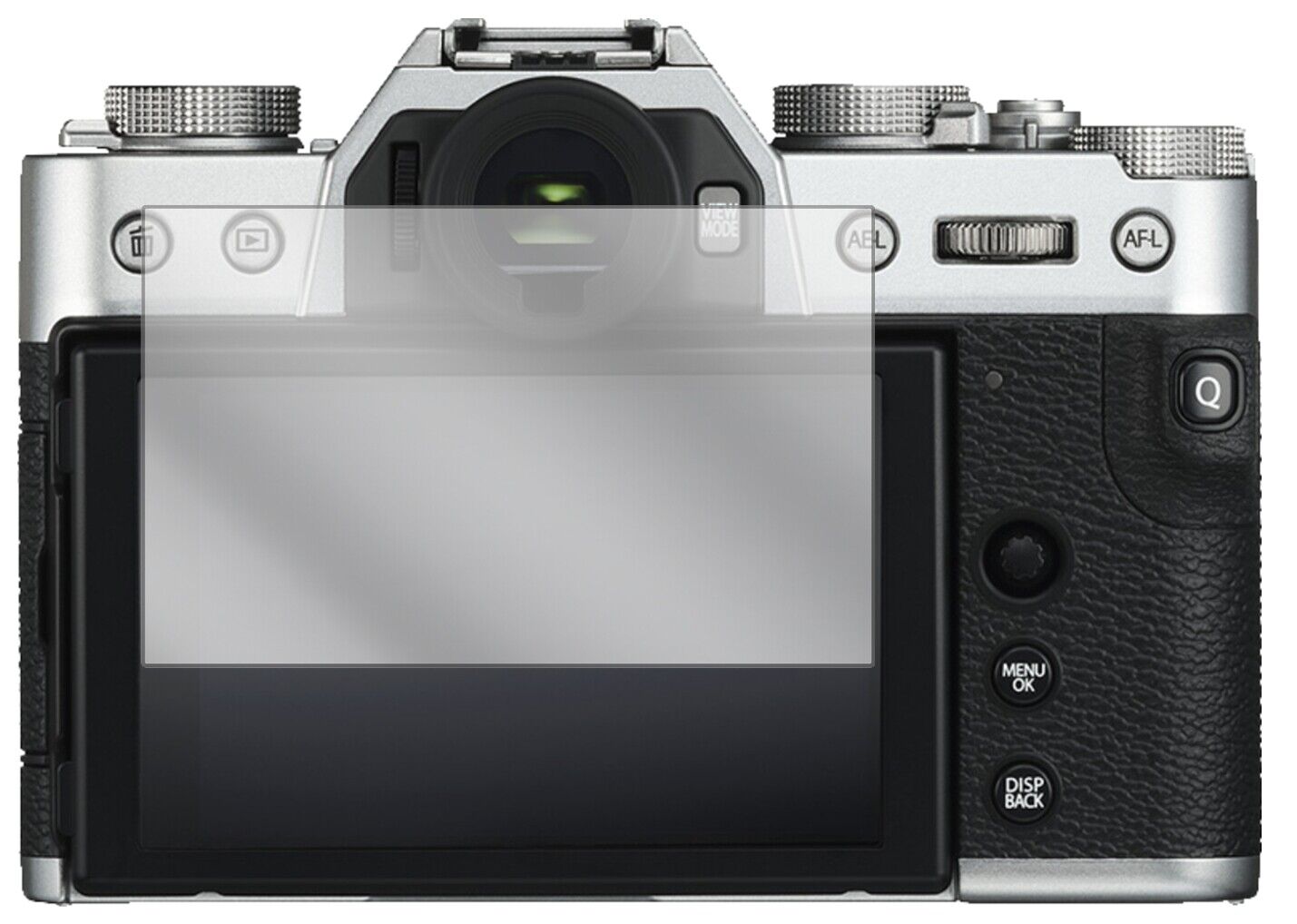 5x Schutzfolie klar für Fujifilm X-T30 Display-Schutzfolie