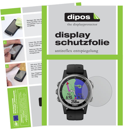 5x Schutzfolie matt für Garmin fenix 5s Plus (42mm) Display-Schutzfolie
