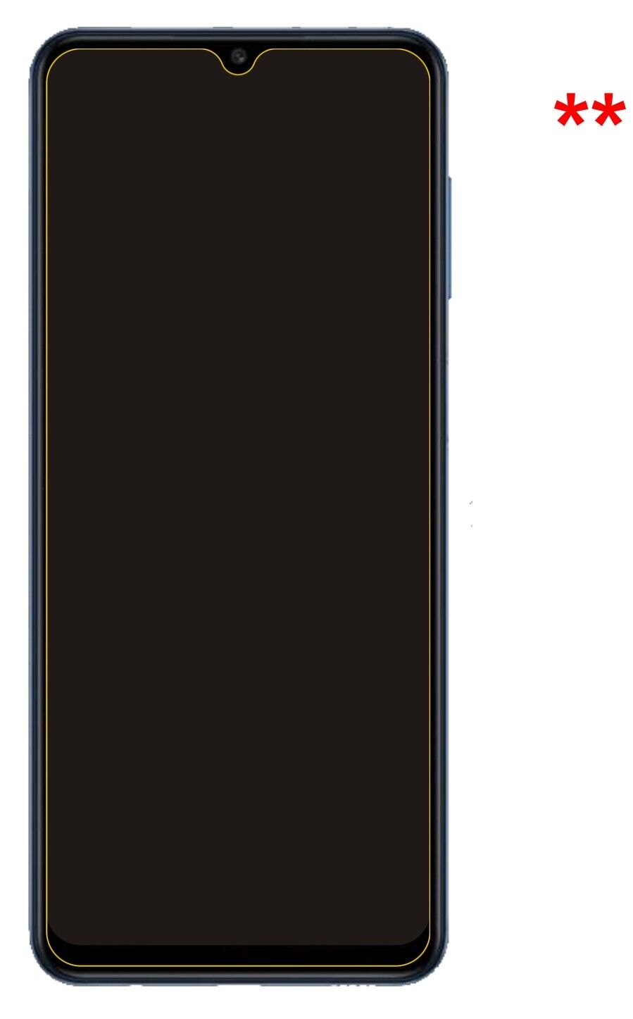 Blickschutzfolie für Samsung Galaxy F12 matt Schutzfolie Privacy