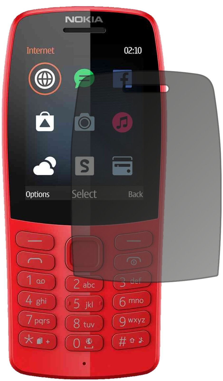 Blickschutzfolie für Nokia 210 matt Schutzfolie Privacy