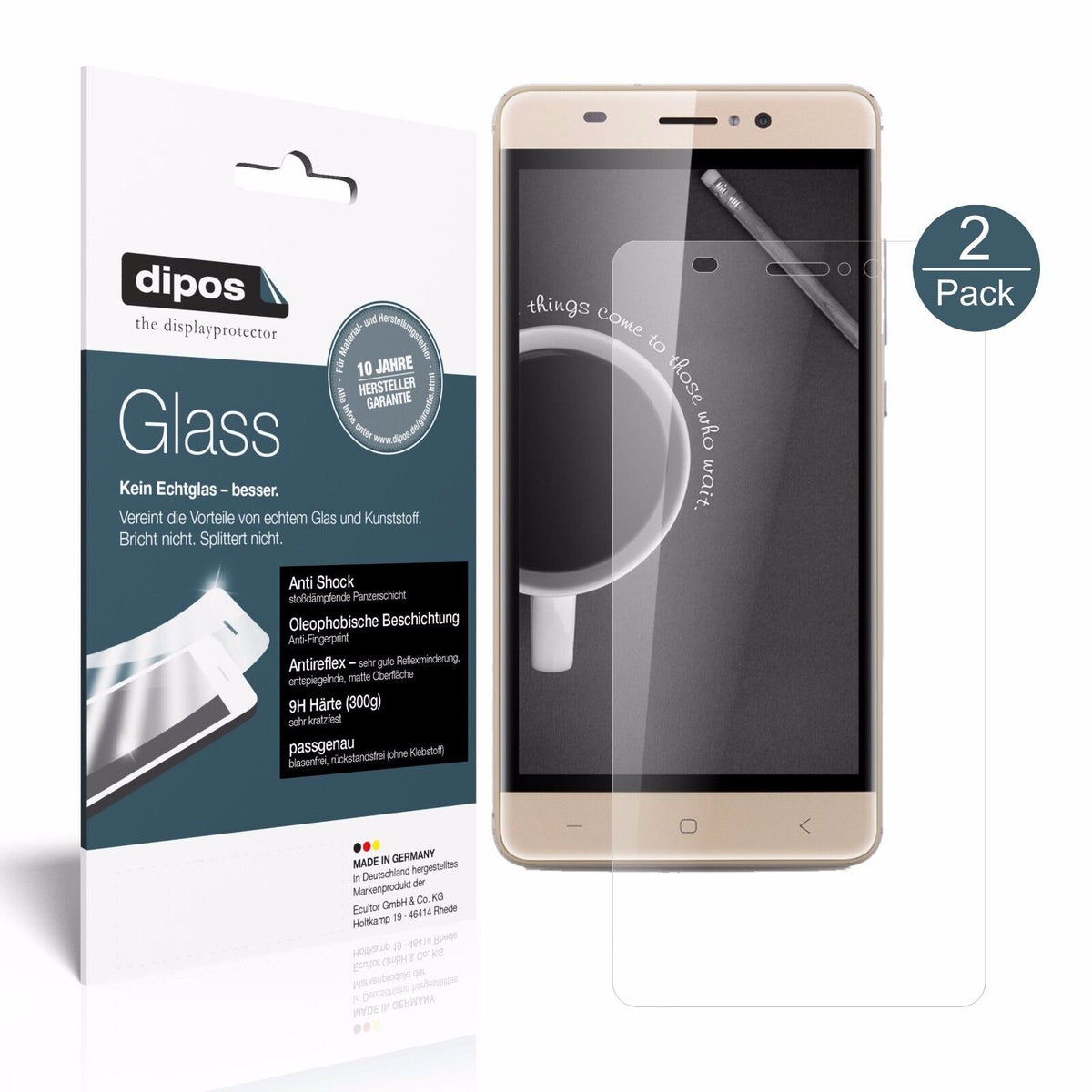 1x 9H Matte Screen Protector for Landvo XM300 Pro Tempered Glass