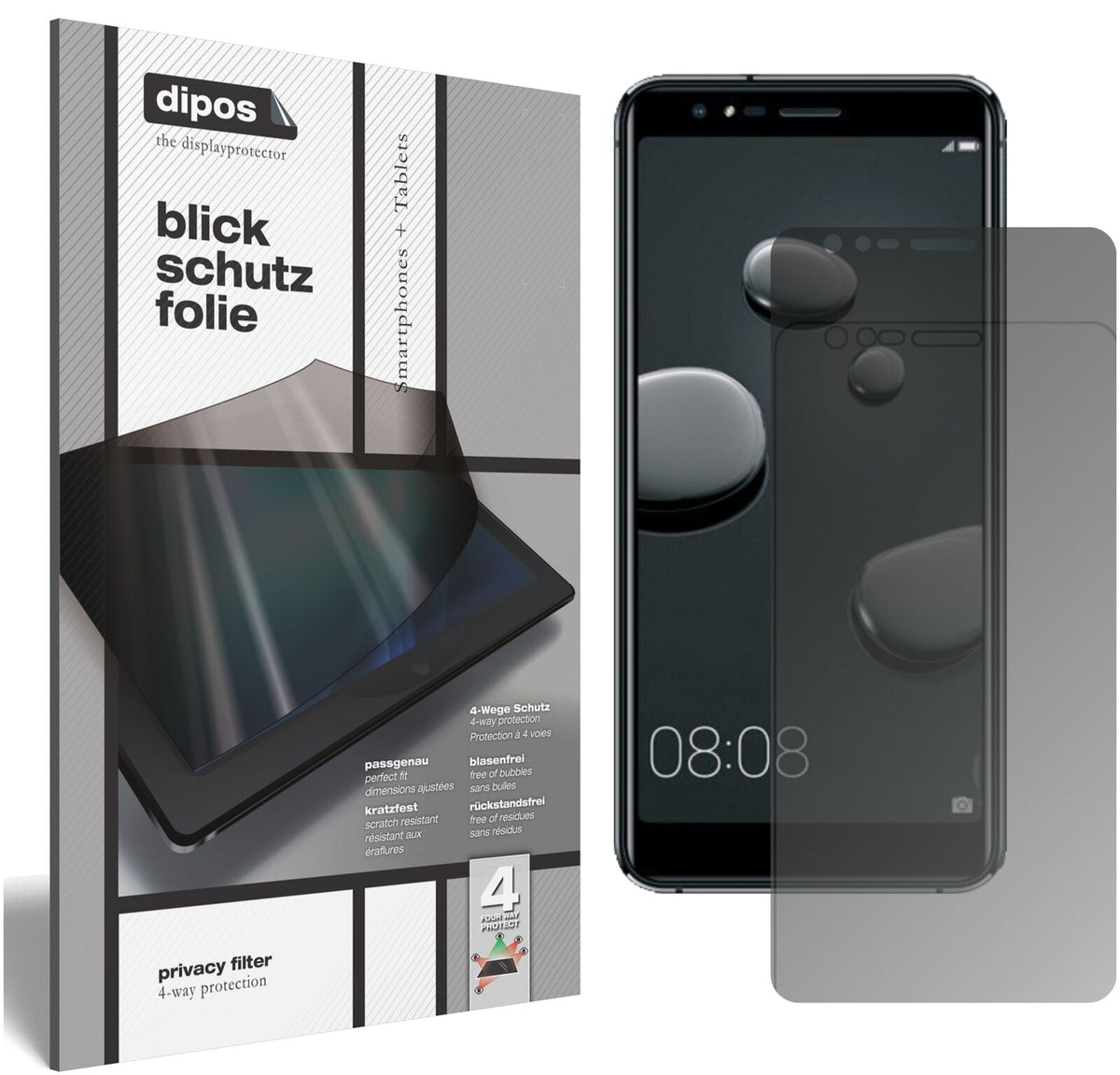 Screen Protector for I Haier P10 I Privacy Filter 4-Way Protection I dipos