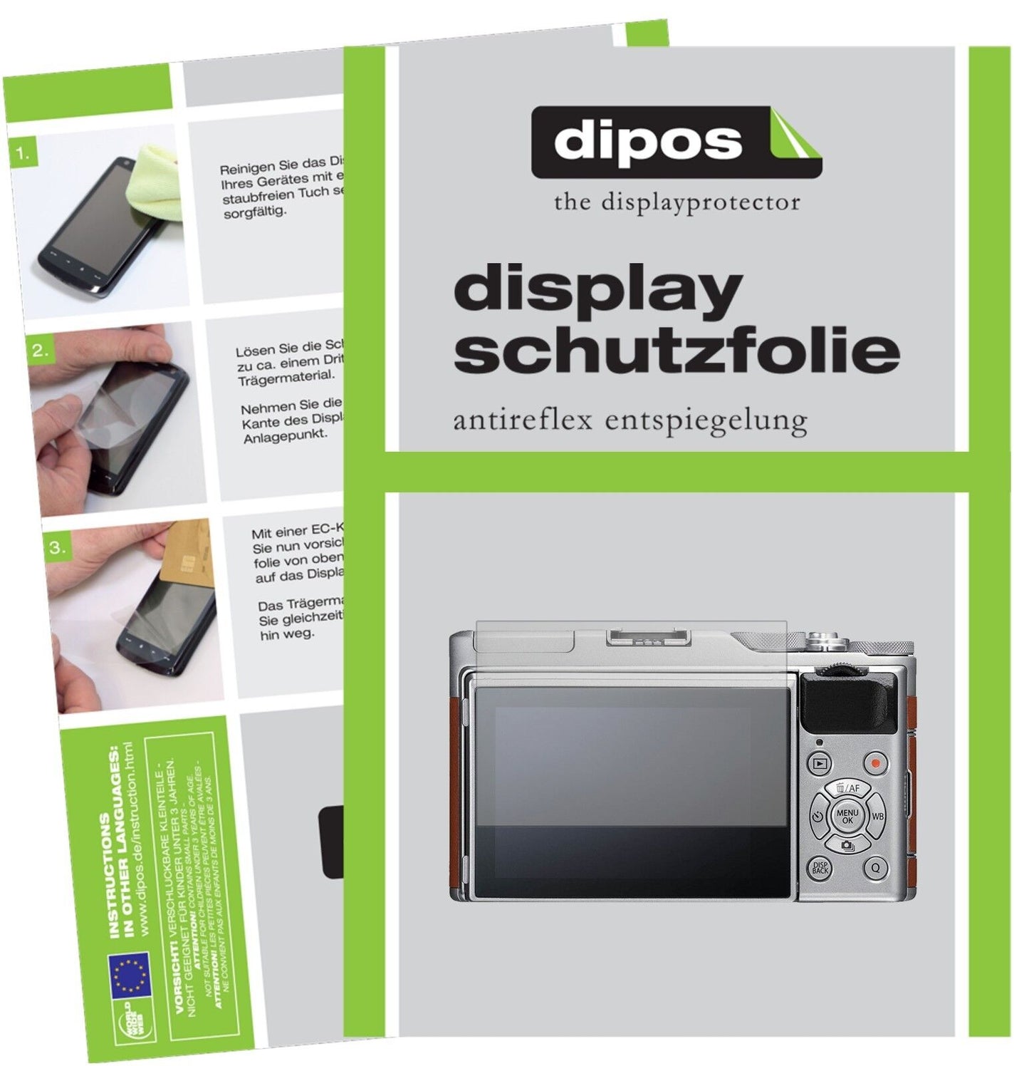 5x Schutzfolie matt für Fujifilm X-A5 Display-Schutzfolie
