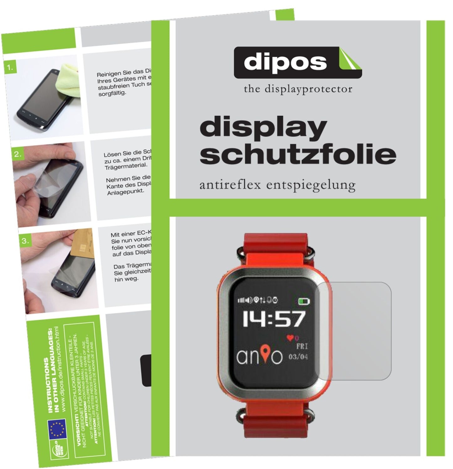 1x Schutzfolie matt für Anio 3 Touch Display-Schutzfolie
