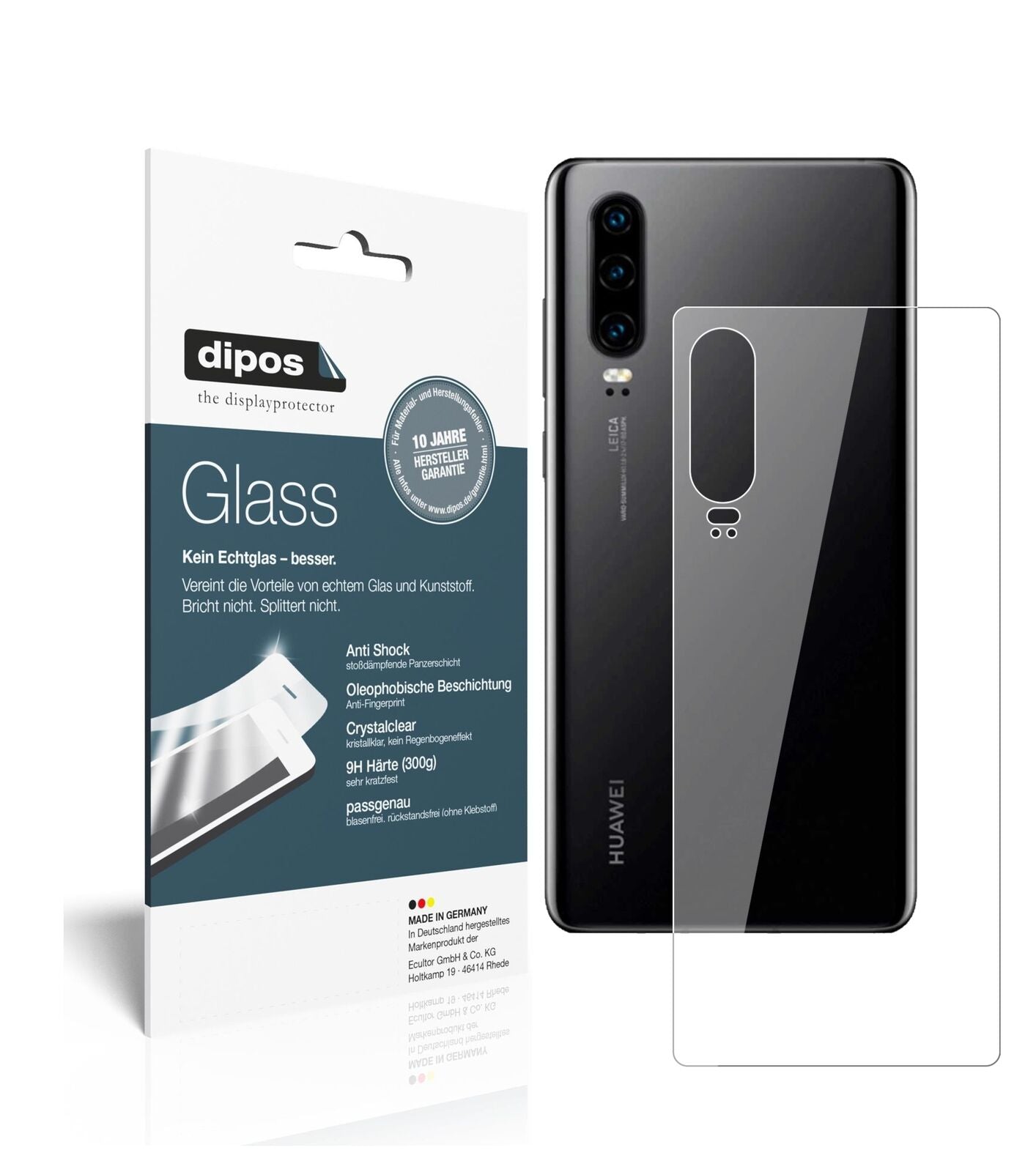 Screen Protector for I Huawei P30 back I Flexible Glass I Film I 9H I dipos