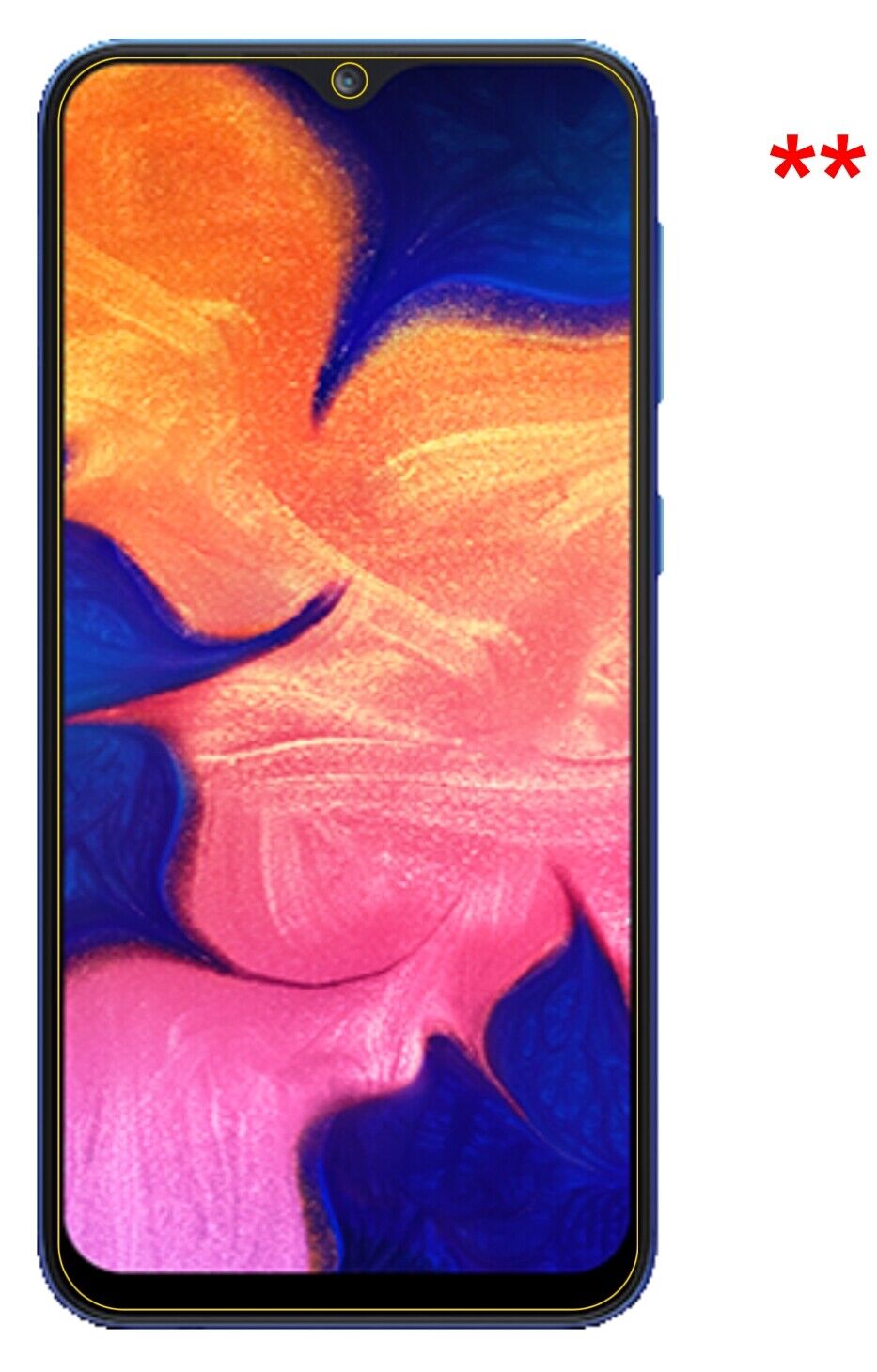 1x 9H Schutzfolie matt für Samsung Galaxy A10 Panzerfolie
