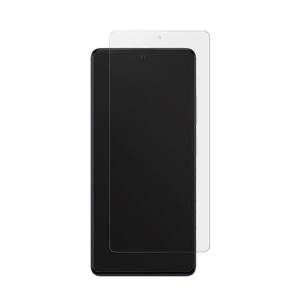 XiaomiRedmi Note 12 Discovery mit aufgebrachter dipos Displayschutzfolie, die lästige Fingerabdrücke minimiert
