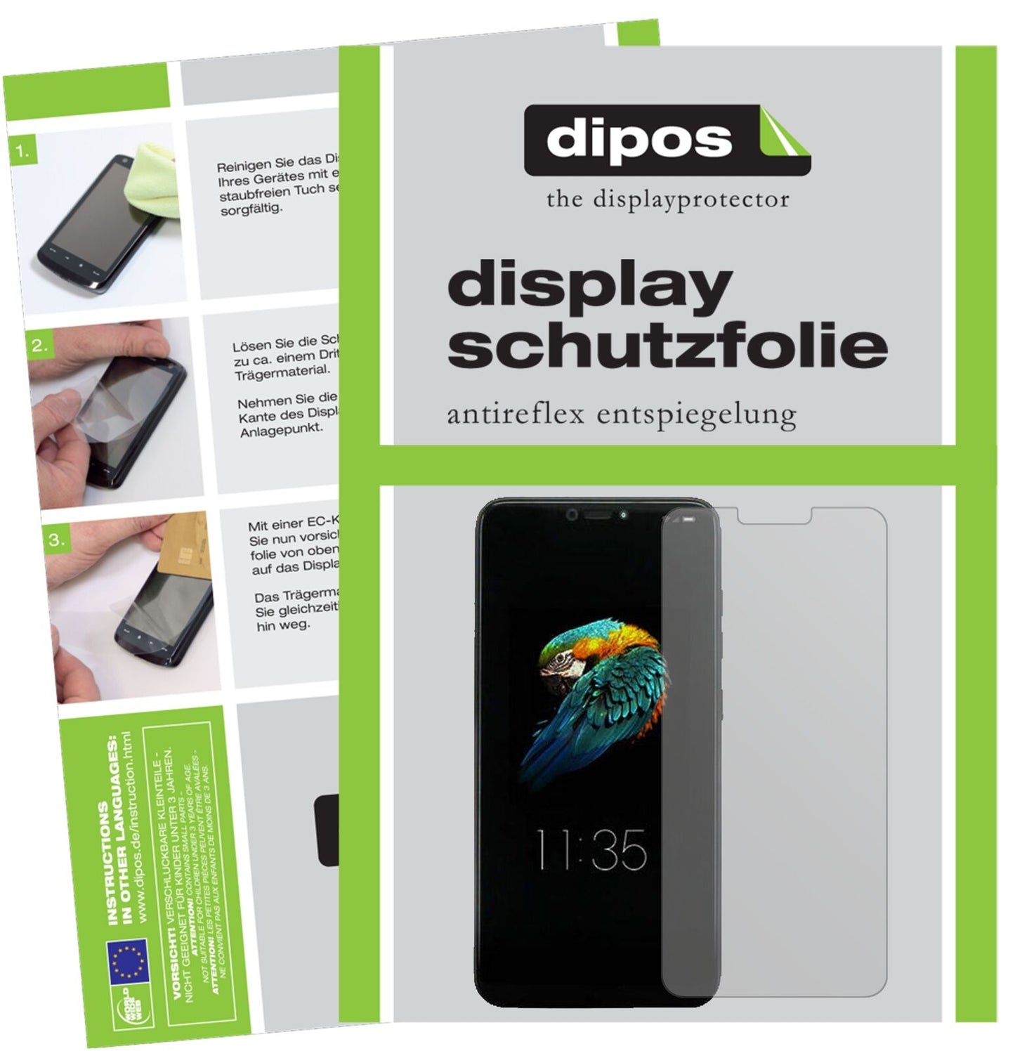 LenovoS5 Pro GT mit aufgebrachter dipos Displayschutzfolie, die lästige Fingerabdrücke minimiert