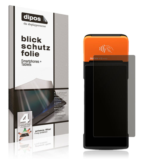 Privacy Screen Protector for Sunmi V2 Pro – 4-Way Privacy Filter | dipos