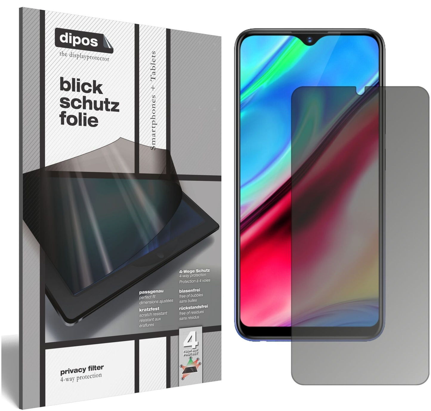 Blickschutzfolie für Vivo Y95 matt Schutzfolie Privacy