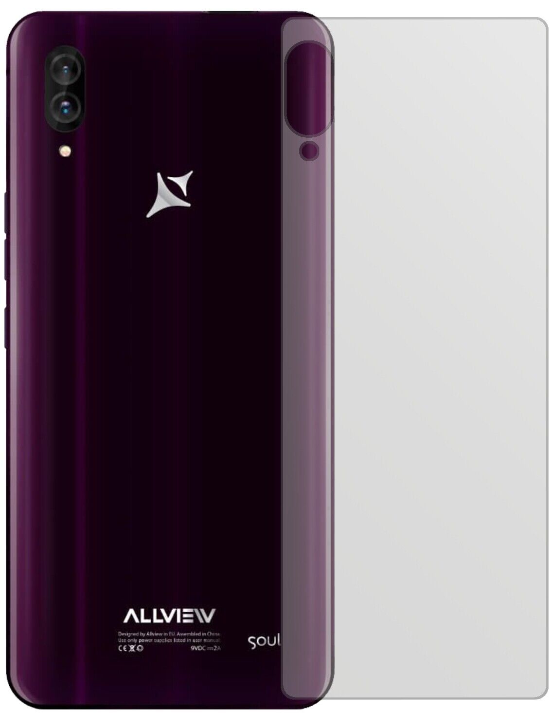5x Schutzfolie matt für Allview Soul X6 Xtreme Rückseite Display-Schutzfolie