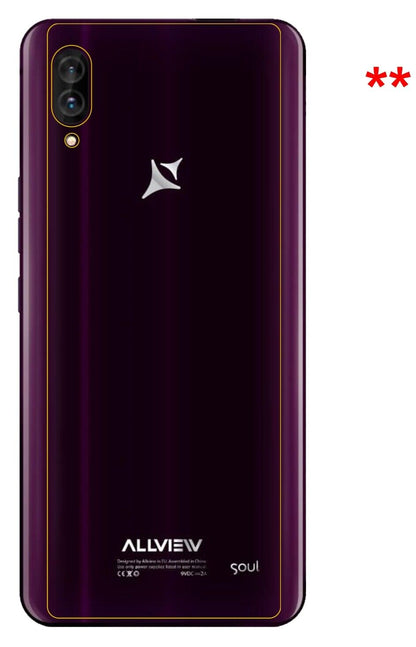 5x Schutzfolie matt für Allview Soul X6 Xtreme Rückseite Display-Schutzfolie