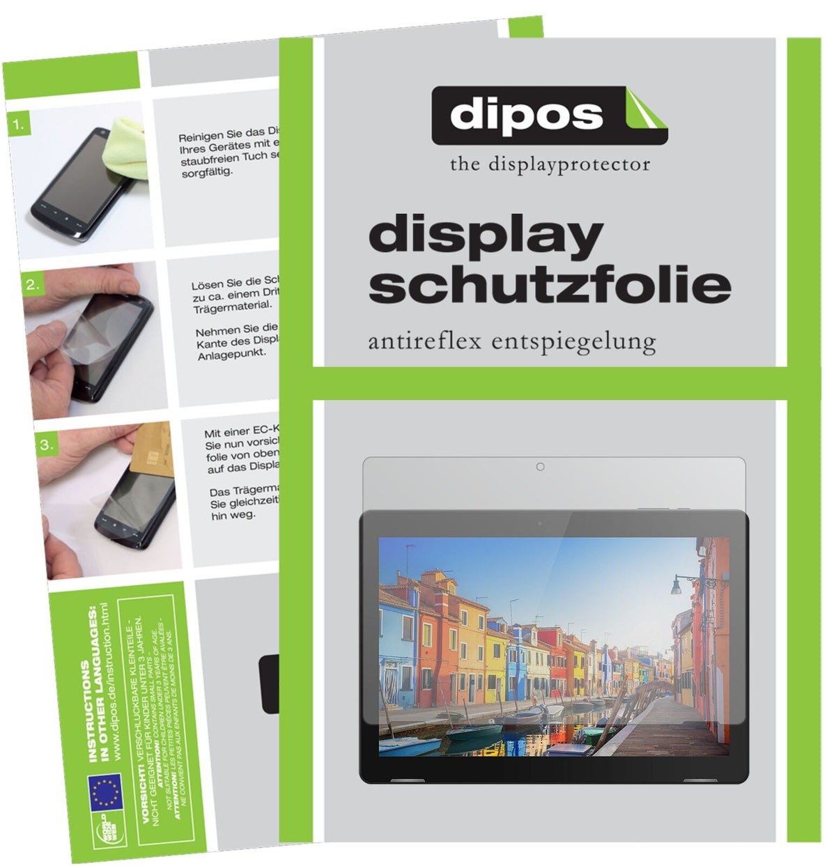 Screen Protector for TrekStor Surftab B10 I Protection Matte Anti Glare dipos